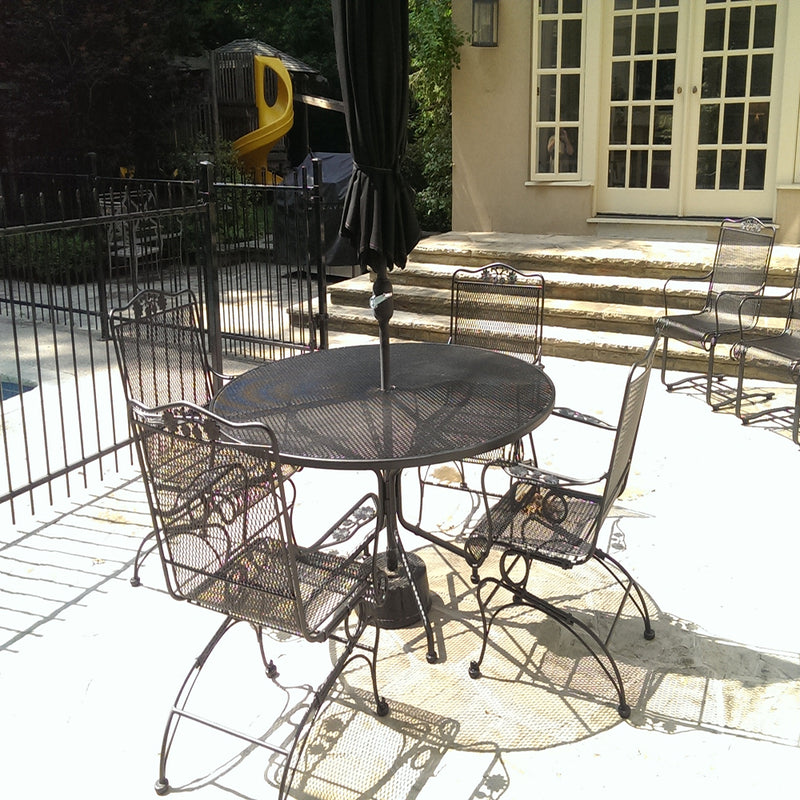 Woodard Wrought Iron in Sandtex Black